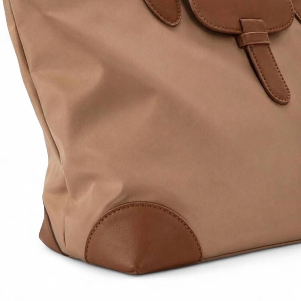 Brown Canvas Tote Shoulder Bag - Picture 2 of 6